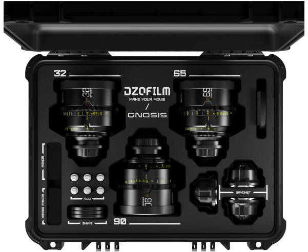 DZO Optics DZOFilm Gnosis Macro 3-Lens Set (32mm/65mm/ 90mm T2.8)-Metric (with case)