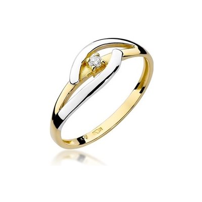 Nubis zlatý zásnubní prsten s diamantem W 186GW