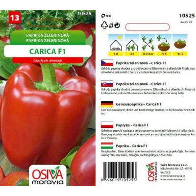 Seva Moravia s.r.o. VALTICE Paprika CARICA F1 – Hledejceny.cz