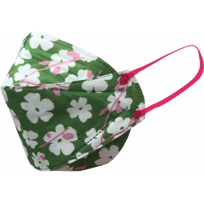 Balerina Czech Zdravotnický nanorespirátor FFP2 PFHM931 FISH TYPE Green flowers – Zbozi.Blesk.cz