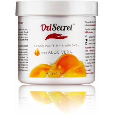 OxiSecret depilační cukrová pasta Aloe Vera Classic 400 g