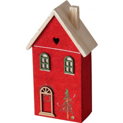 Boltze Dekorativní domek Casata S, červená, 12 x 6,2 x 21,8 cm – Hledejceny.cz
