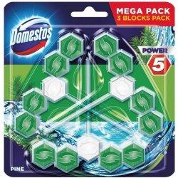 Domestos Power 5 WC blok Pine 3 x 55 g