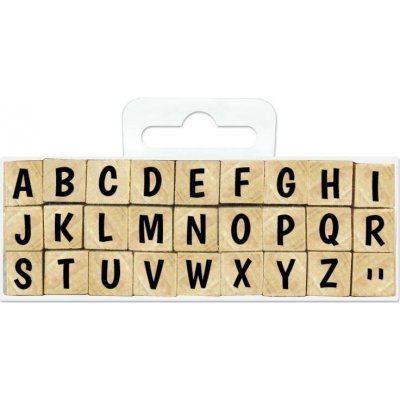Aladine Dřevěná razítka Abeceda 0 85 cm – Zboží Dáma