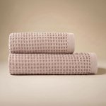 Darré vaflové ručníky a osušky pudrově růžová osuška 70 x 140 cm – Sleviste.cz