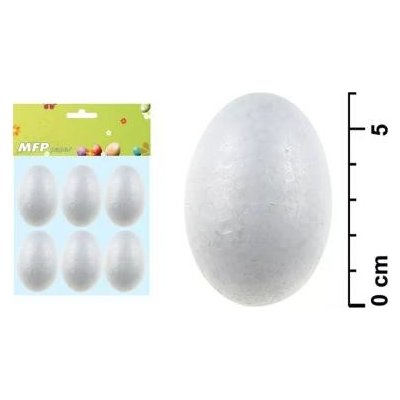 MFP Vajíčko polystyrenové 6 cm bílá 6 ks 2221333
