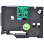Tonery Náplně Kompatibilní páska Brother TZ-721 / TZe-721, 9mm x 8m, černý tisk / zelený podklad – Zboží Živě