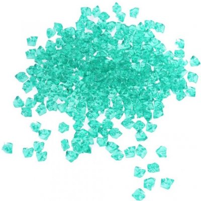 Dekorační kamínky krystaly Tyrkysové 95g ±5% průvlek – Zboží Dáma