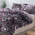 Xpose povlečení Hedvika Mikroplyš šedé / švestkové 140x200 70x90 – Zboží Dáma