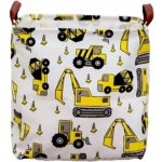 Dream Creations Čtvercový koš motiv bagr 33 x 33 cm – Sleviste.cz