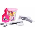 Dudlu Uklízecí dětský set 2 smetáky s kyblíkem a doplňky malá uklízečka 2 druhy – Sleviste.cz