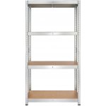 PARKSIDE Kovový regál se 4 policemi, 75 x 30 x 150 cm – Zboží Dáma