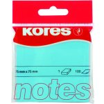 KORES Samolepicí bločky 75x75 / 100 lístků v bločku - modré – Hledejceny.cz