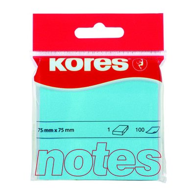 KORES Samolepicí bločky 75x75 / 100 lístků v bločku - modré – Hledejceny.cz
