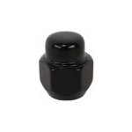 Matice na ALU kola Fiat, Hyundai, Kia, Mazda M12x1,5 černá, kužel, klíč 21, výška 27 mm, uzavřená | Zboží Auto