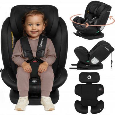 Lionelo s ISOFIXEM BASTIAAN I-size 2023 black carbon – Zboží Dáma