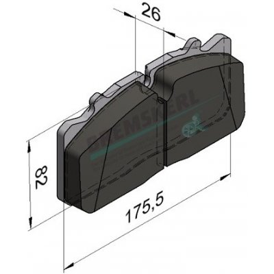 Destičky brzd.DAF LF45, MAN 29088 - BK 8010 OE-kvalita – Hledejceny.cz