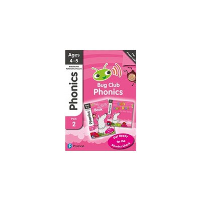 Phonics - Learn at Home Pack 2 Bug Club, Phonics Sets 4-6 for ages 4-5 Six stories + Parent Guide + Activity Book Johnston RhonaMixed media product