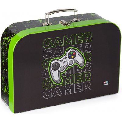 Oxybag GAMER Černá Zelená Bílá 34 cm – Zboží Mobilmania