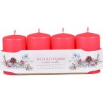 Nohel Garden Svíčka adventní VÁLEC vonná matná d6x10cm 4ks – Zboží Mobilmania