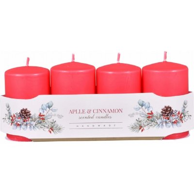 Nohel Garden Svíčka adventní VÁLEC vonná matná d6x10cm 4ks – Zboží Mobilmania