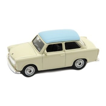 WELLY Auto retro model Trabant 7cm volný chod kov 3 barvy 1:60