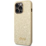 Pouzdro Guess PC/TPU Glitter Flakes Metal Logo iPhone 14 Pro Max zlaté – Hledejceny.cz