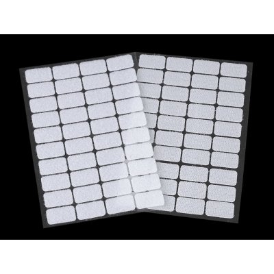 Pro Háčkování Suchý zip samolepící, obdélníčky 15x25 mm, bílý – Hledejceny.cz