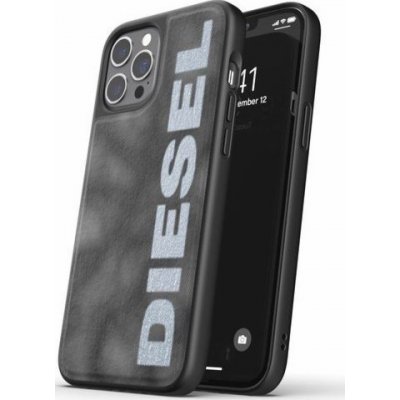 Pouzdro Dieselové nafty formované BlukEd Denim iPhone 12 Pro Max šedé/bílé Standard