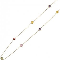 SILVEGO Zlatý náhrdelník s kuličkami PRG0016NGY