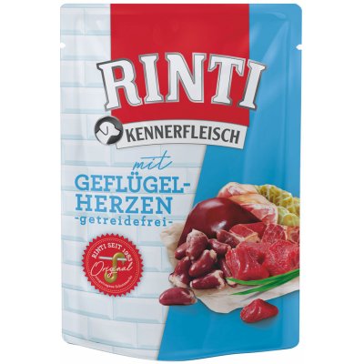 Rinti Kennerfleisch Adult drůbeží srdíčka 10 x 400 g – Sleviste.cz