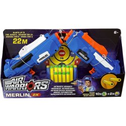 BuzzBee Long dětská pistole Distance darts Merlin 885954626632
