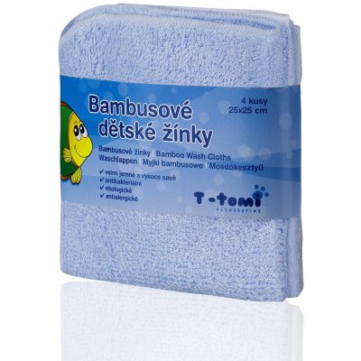 T-Tomi bambusové žíňky v provedení ubrousek modrá 4 ks – Sleviste.cz