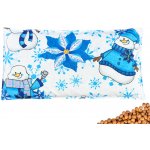 VFstyle Snowmen nahřívací polštářek s třešňovými peckami 30x15 cm – Zboží Dáma