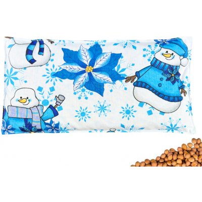 VFstyle Snowmen nahřívací polštářek s třešňovými peckami 30x15 cm – Zboží Dáma