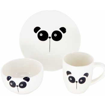 H&L Dětská jídelní sada Animals Panda miska hrnek talířek 554888532 od 590  Kč - Heureka.cz