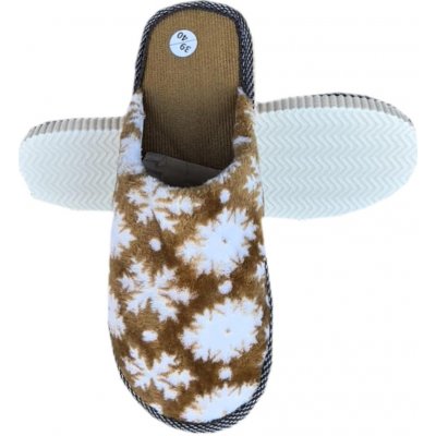 Numberoplus dámské domácí papuče Vanoce hnědá – Zboží Dáma