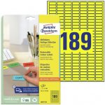 Avery Zweckform L6037-20 etikety 25.4mmx10mm 20 ks žluté – Hledejceny.cz