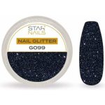 Nail Art zdobení glitter G099 Glittrové dekorace na nehty modrá – Zboží Dáma