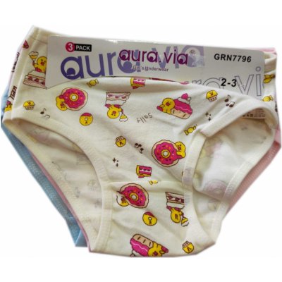 Aura-Via dívčí kalhotky GRN7796 set 3ks