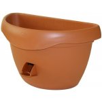 Plastia Samozavlažovací Květináč na zeď 29 cm teracota – HobbyKompas.cz