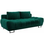 Windsor & Co Lahvově zelená sametová rozkládací pohovka Cirrus 215 cm – Hledejceny.cz