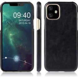 Pouzdro AppleMix Apple iPhone 11 - plastové / umělá kůže - černé