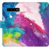 Pouzdro a kryt na mobilní telefon Pouzdro iSaprio Flip s kapsičkami na karty - Abstract Paint 05 Samsung Galaxy S10