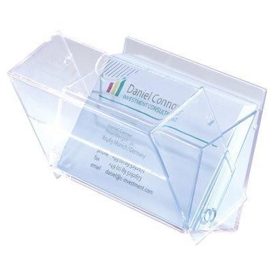 Sigel business card box plastic clear – Zboží Živě
