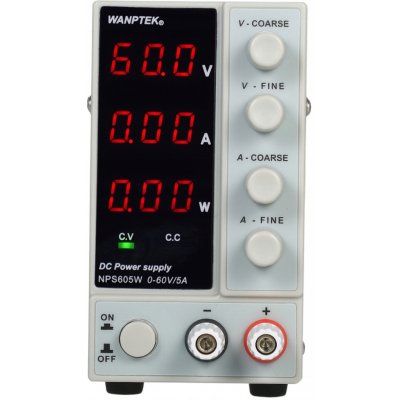 Laboratorní napájecí zdroj WANPTEK NPS605W 0-60V 0-5A – Hledejceny.cz