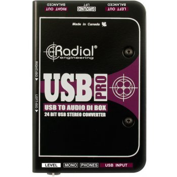 Radial USB-Pro Stereo USB Laptop DI Box
