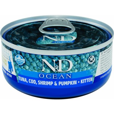 N&D CAT OCEAN Adult Codfish & Shrimps & Pumpkin 70 g