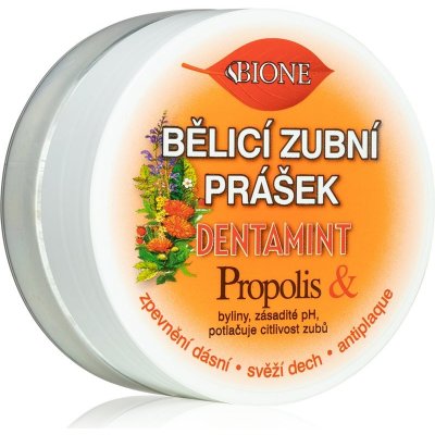 Bione bělící zubní prášek Dentamint & Propolis 40 g – Hledejceny.cz