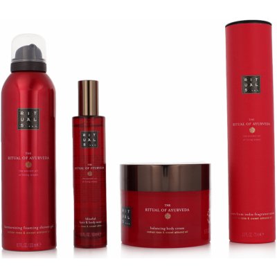 Rituals The Ritual Of Ayurveda sprchový gel 200 ml + tělový krém 200 ml + sprej na vlasy 50 ml + aroma difuzér s náplní 70 ml dárková sada – Hledejceny.cz